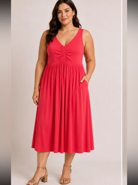 Torrid Super Soft Sleeveless Midi Dress